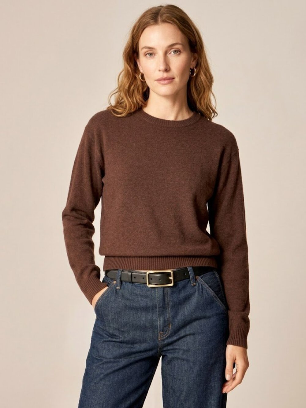 J. Crew Shrunken Cashmere Cropped Crewneck Sweater